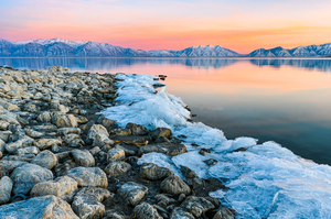 Rocky Ice Shore Line