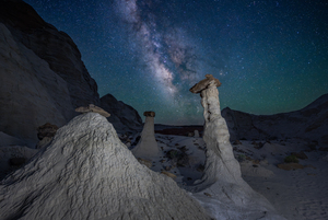 Spires and and the Milky Way