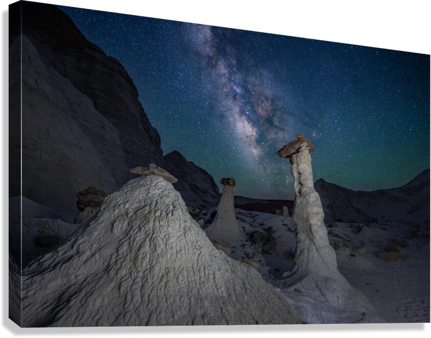 Spires and and the Milky Way Canvas Print