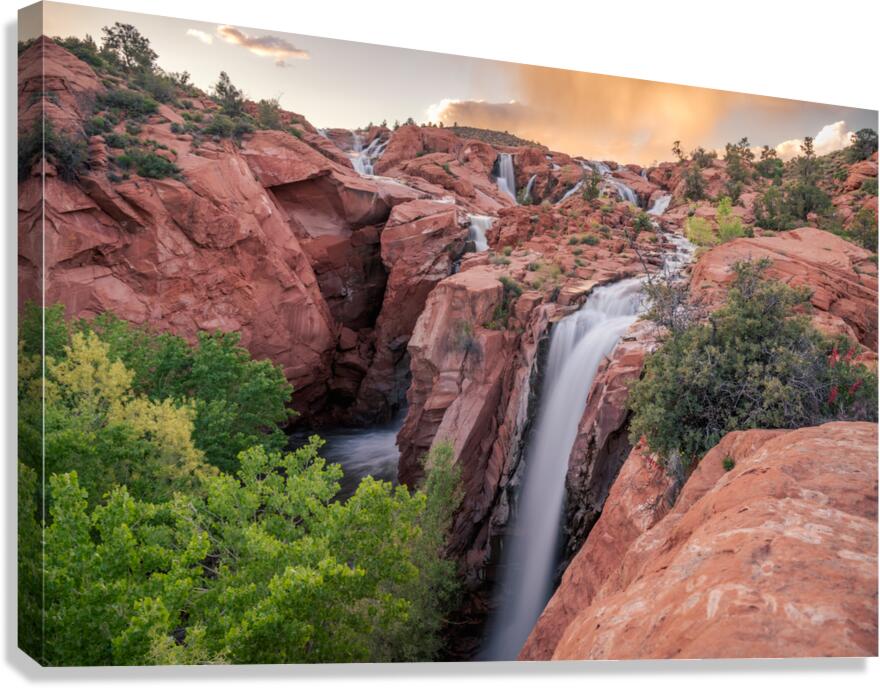  Gunlock Falls  Canvas Print