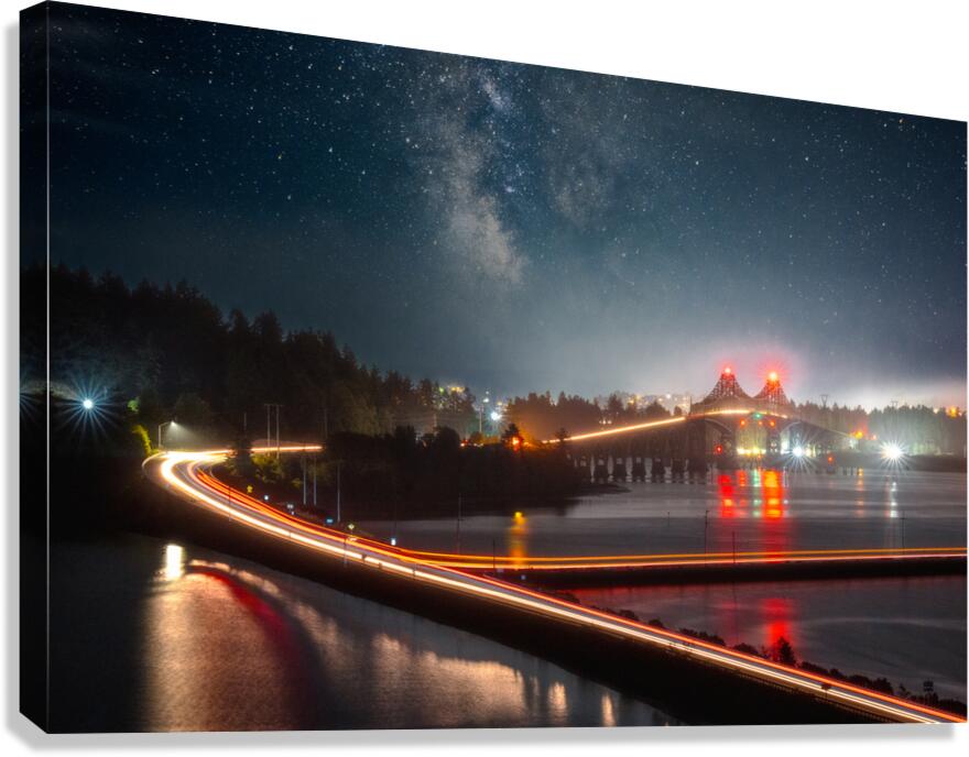 City Lights and Starry Nights Canvas Print