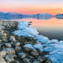Rocky Ice Shore Line