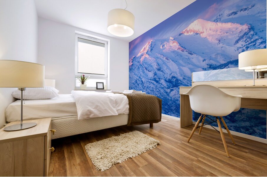 Peaks of Light Mural print