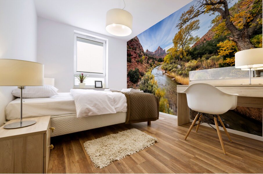 Fall in Zion National Park Mural print