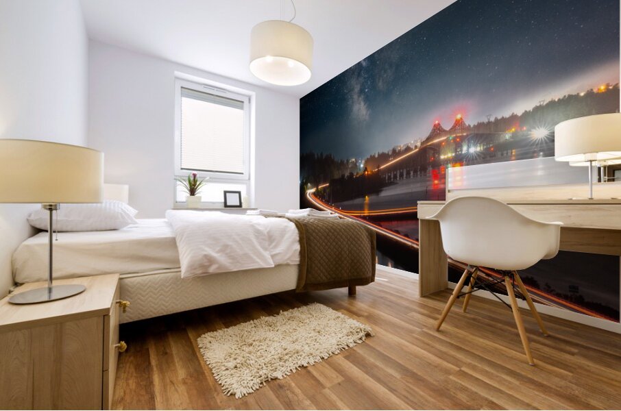 City Lights and Starry Nights Mural print