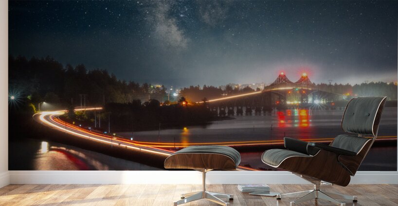 City Lights and Starry Nights Wall Murals