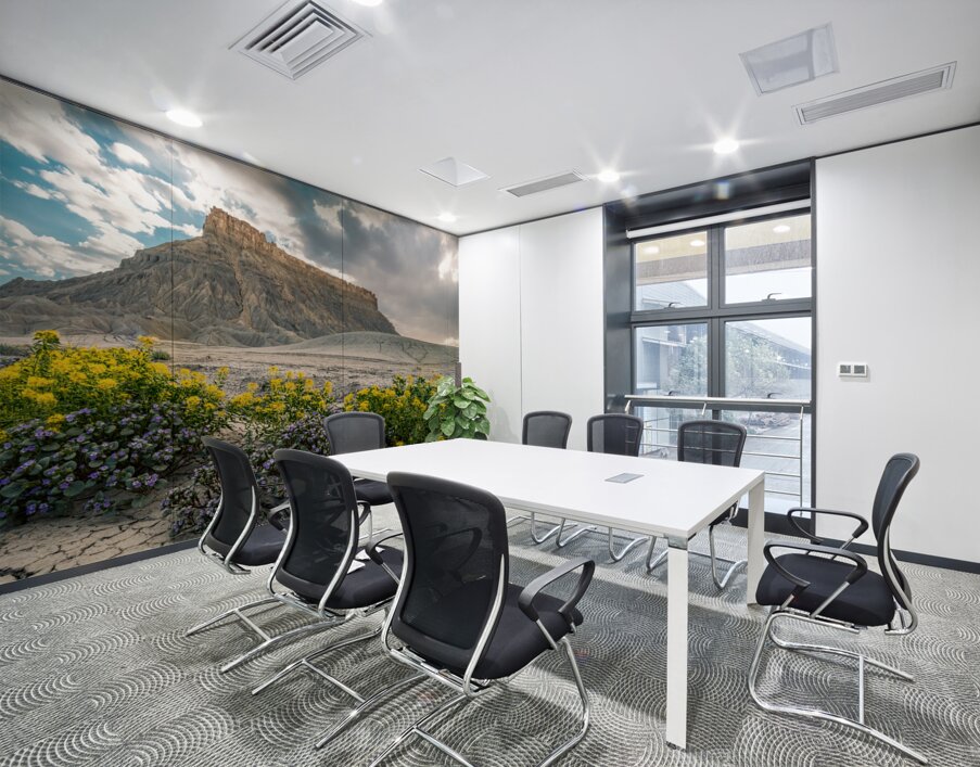 Wild Flowers and Factory Butt Wall Printing