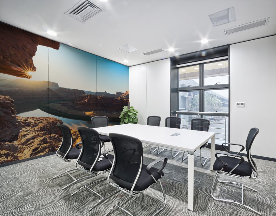 Chicken Corner Sun Burst Wall Printing