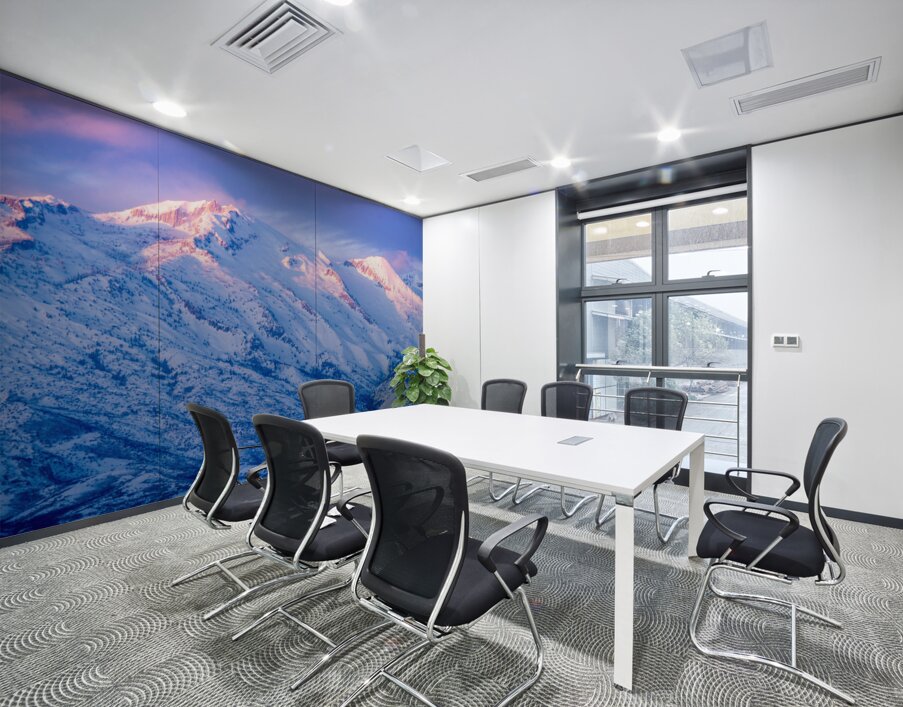 Peaks of Light Wall Printing