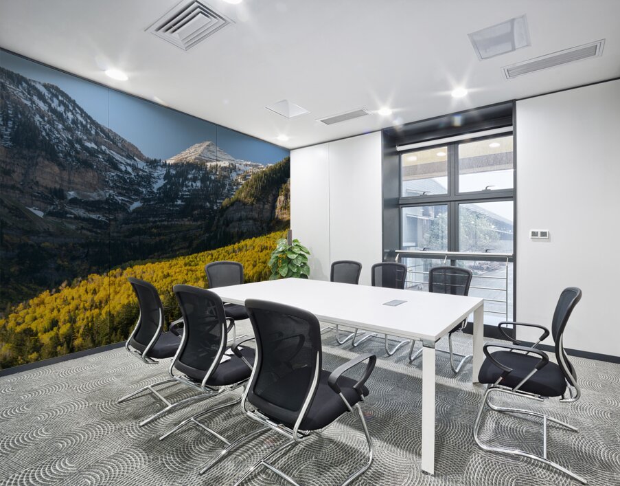 Around the Bend Wall Printing