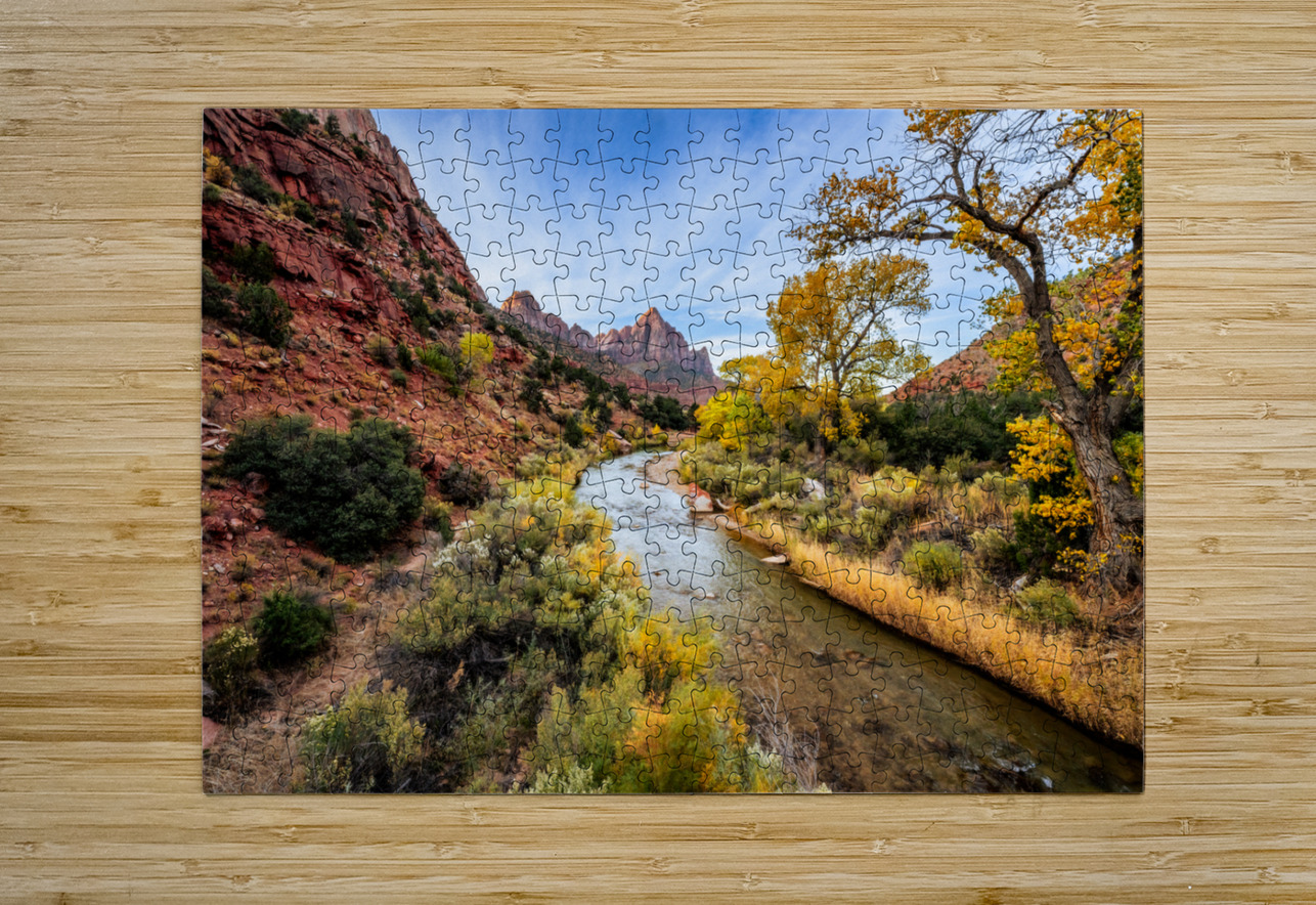 Fall in Zion National Park E2 Photography Puzzle printing