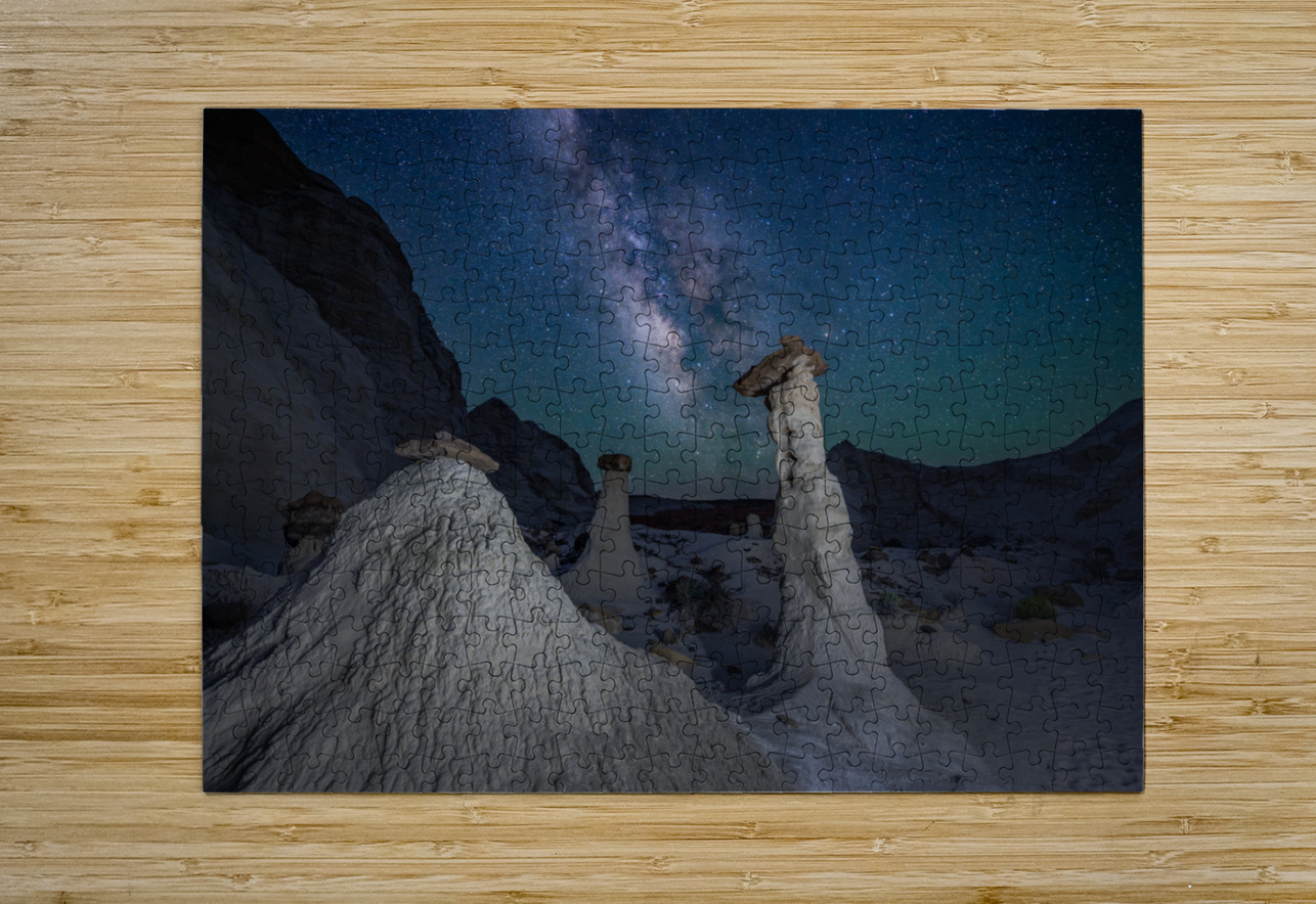 Spires and and the Milky Way E2 Photography Puzzle printing