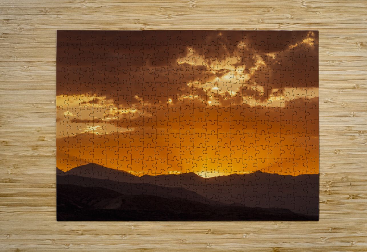 Sunset on Fire E2 Photography Puzzle printing